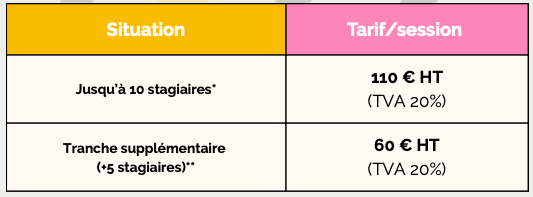 Tableau prix Option A externalisation administrative InSyst